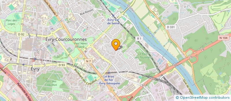 localisation de l'entreprise SCI GEAL à EVRY-COURCOURONNES