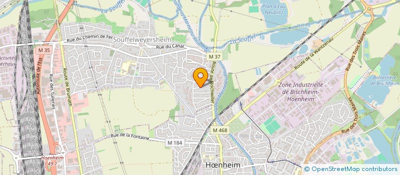 localisation de l'entreprise SCI GEALOLOC  SOUFFELWEYERSHEIM