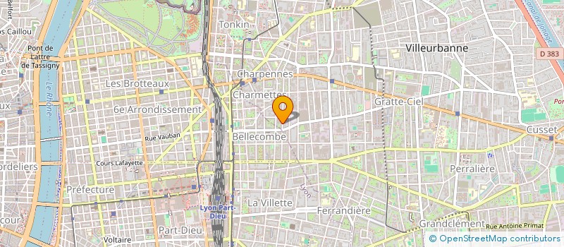 localisation de l'entreprise SCI GEARA  VILLEURBANNE