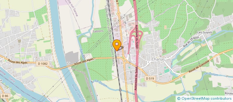 localisation de l'entreprise SCI GEB  CHANAS