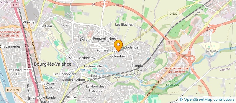 localisation de l'entreprise SCI GEB1  BOURG-LES-VALENCE