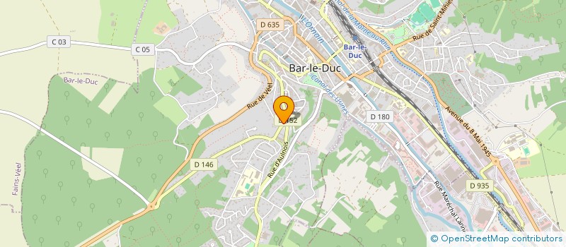localisation de l'entreprise SCI GEBA à BAR-LE-DUC