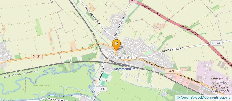 localisation de l'entreprise SCI GEBE  MOMMENHEIM