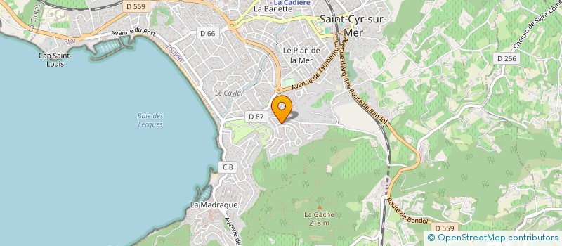 localisation de l'entreprise SCI GEBEA à SAINT-CYR-SUR-MER