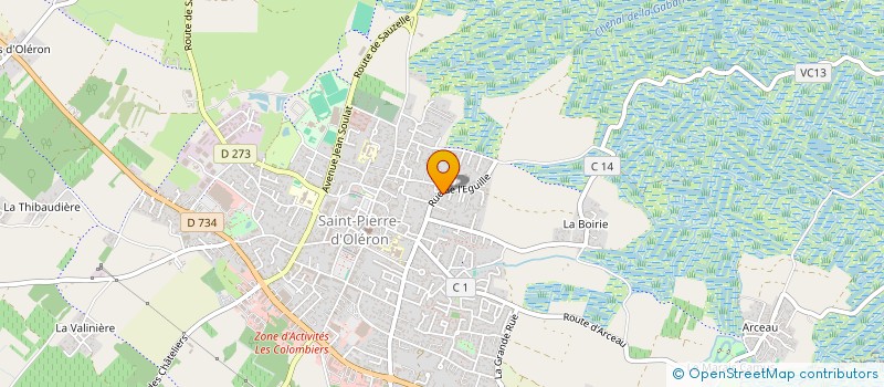 localisation de l'entreprise SCI GEBO  SAINT-PIERRE-D'OLERON