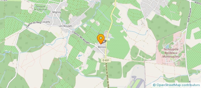 localisation de l'entreprise SCI GEBOROAM  LEOGNAN