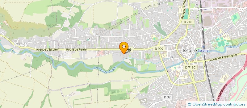 localisation de l'entreprise SCI GECA  ISSOIRE