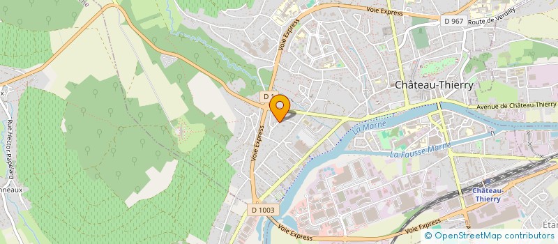 localisation de l'entreprise SCI GECDIS  CHATEAU-THIERRY