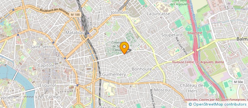 localisation de l'entreprise SCI GECET à TOULOUSE