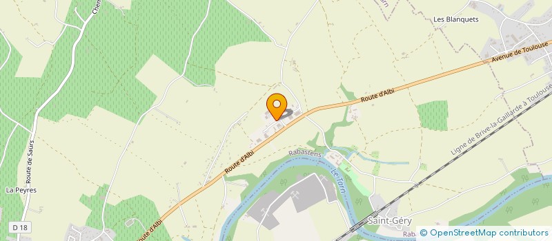 localisation de l'entreprise SCI GECIL à RABASTENS