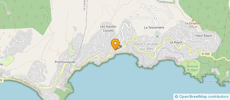 localisation de l'entreprise SCI GECO à RAYOL-CANADEL-SUR-MER