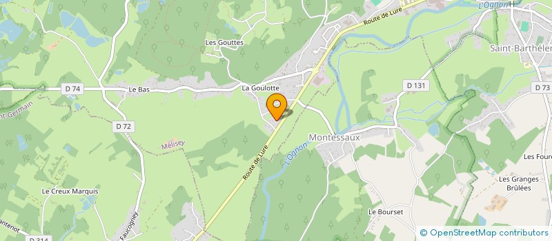 localisation de l'entreprise SCI GECO  MELISEY