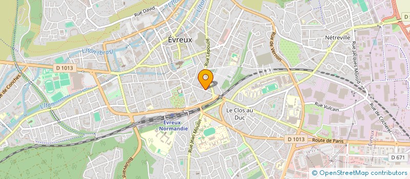 localisation de l'entreprise SCI GECOMA  EVREUX