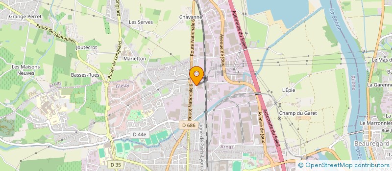 localisation de l'entreprise SCI GECR  ARNAS