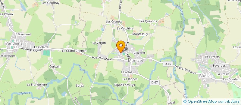 localisation de l'entreprise SCI GEDAROMA  MONTCET