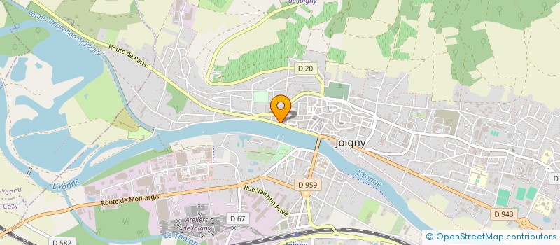 localisation de l'entreprise SCI GEDEDENT à JOIGNY