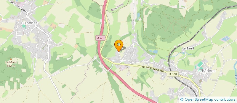 localisation de l'entreprise SCI GEDI  CHABONS