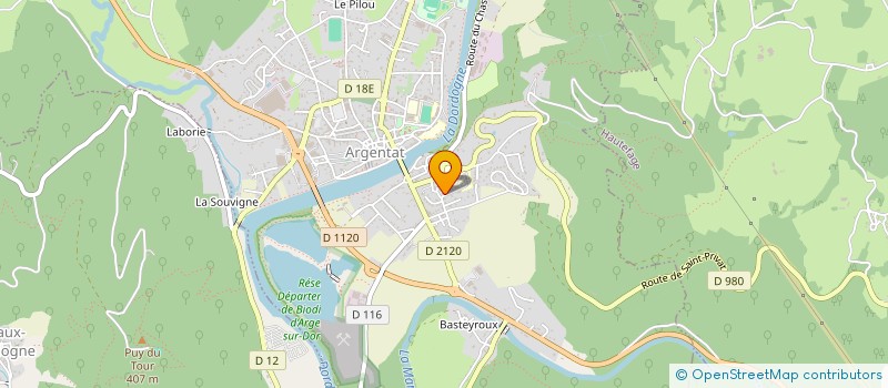 localisation de l'entreprise SCI GEDIFLA à ARGENTAT-SUR-DORDOGNE