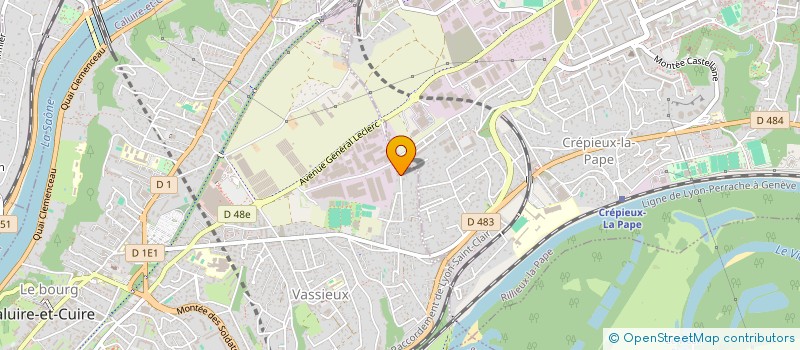 localisation de l'entreprise SCI GEDO  CALUIRE-ET-CUIRE