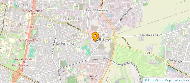 localisation de l'entreprise SCI GEEKOS  BRON