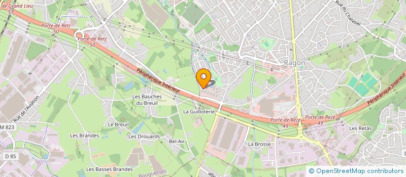 localisation de l'entreprise SCI GEEP  REZE