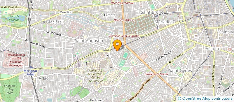 localisation de l'entreprise SCI GEF  BORDEAUX