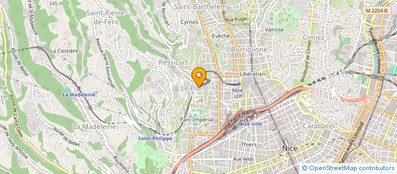 localisation de l'entreprise SCI GEF à NICE