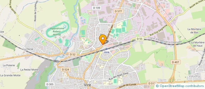 localisation de l'entreprise SCI GEF  VIRE-NORMANDIE