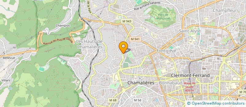 localisation de l'entreprise SCI GEFA  CHAMALIERES