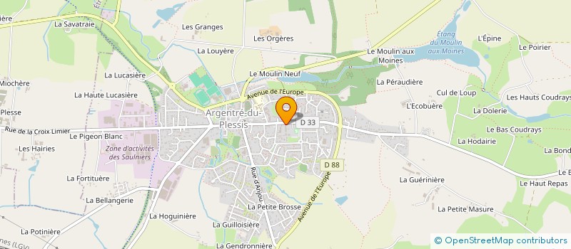 localisation de l'entreprise SCI GEFAL  ARGENTRE-DU-PLESSIS