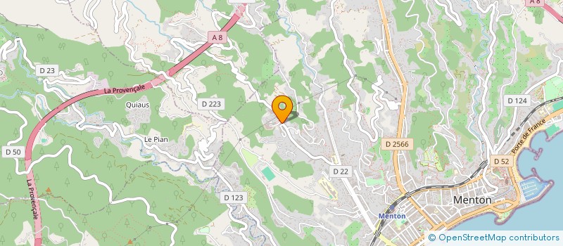 localisation de l'entreprise SCI GEFANA à MENTON