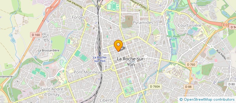 localisation de l'entreprise SCI GEFCO  LA ROCHE-SUR-YON