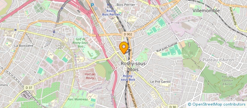 localisation de l'entreprise SCI GEFFOSSES à ROSNY-SOUS-BOIS