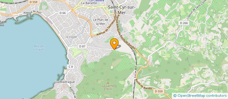 localisation de l'entreprise SCI GEFFROY à SAINT-CYR-SUR-MER