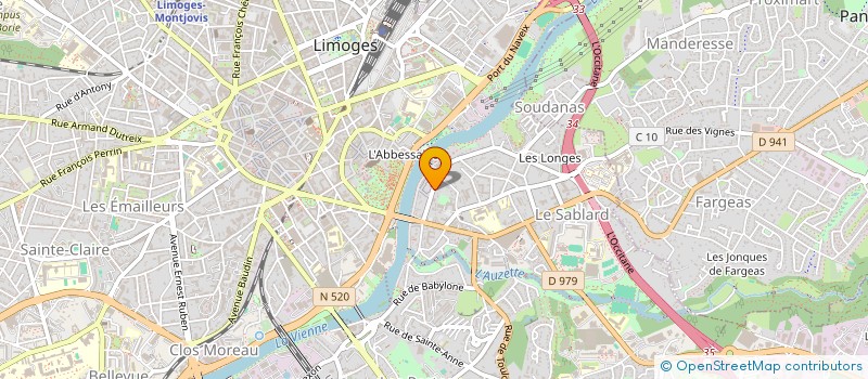 localisation de l'entreprise SCI GEFIC à LIMOGES