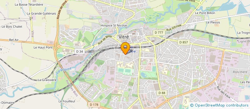 localisation de l'entreprise SCI GEFIMO  VITRE