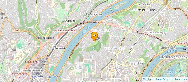 localisation de l'entreprise SCI GEFLO  CALUIRE ET CUIRE