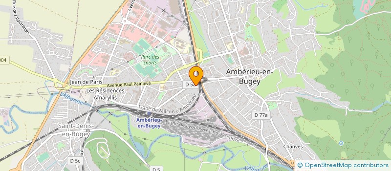 localisation de l'entreprise SCI GEFRE  AMBERIEU-EN-BUGEY