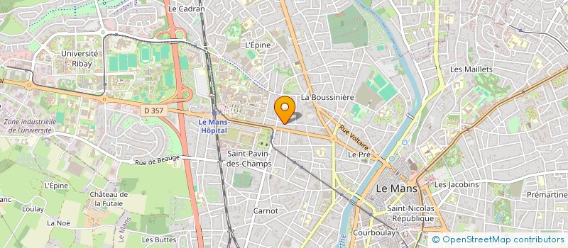 localisation de l'entreprise SCI GEGAS  LE MANS