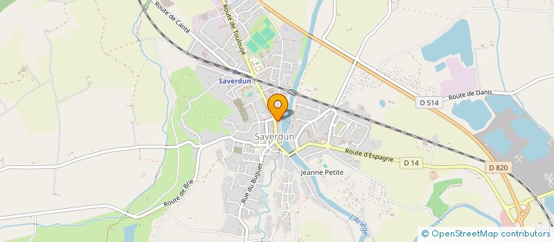 localisation de l'entreprise SCI GEGE à SAVERDUN