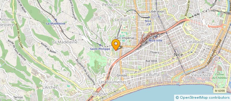 localisation de l'entreprise SCI GEGG NICE INVEST à NICE
