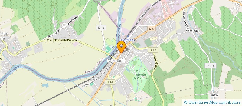 localisation de l'entreprise SCI GEGUI  DORMANS