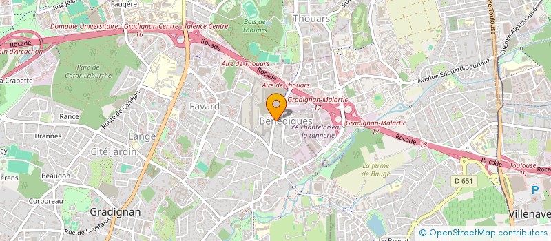 localisation de l'entreprise SCI GEHIN à GRADIGNAN