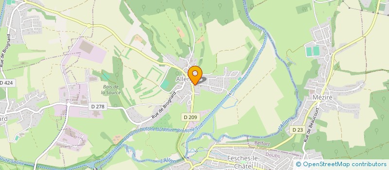 localisation de l'entreprise SCI GEI  ALLENJOIE