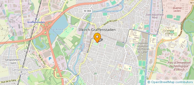 localisation de l'entreprise SCI GEIGER FOCH  ILLKIRCH-GRAFFENSTADEN