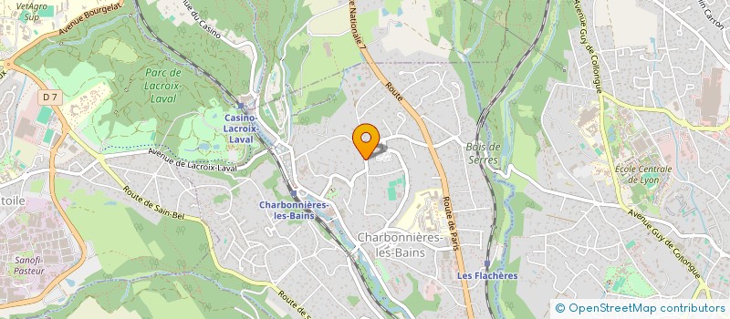 localisation de l'entreprise SCI GEILLE RICHARTE  CHARBONNIERES-LES-BAINS