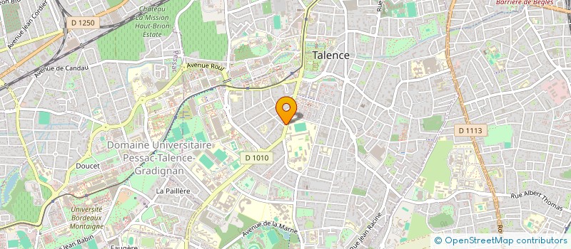 localisation de l'entreprise SCI GEINDRE  TALENCE