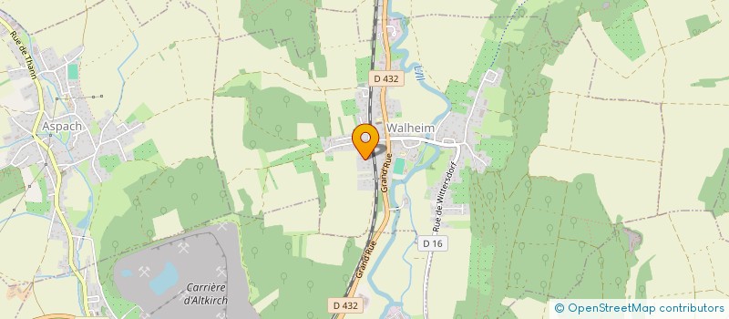 localisation de l'entreprise SCI GEIPFI  WALHEIM