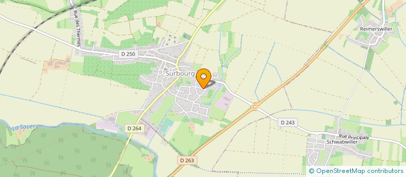 localisation de l'entreprise SCI GEJ  SURBOURG