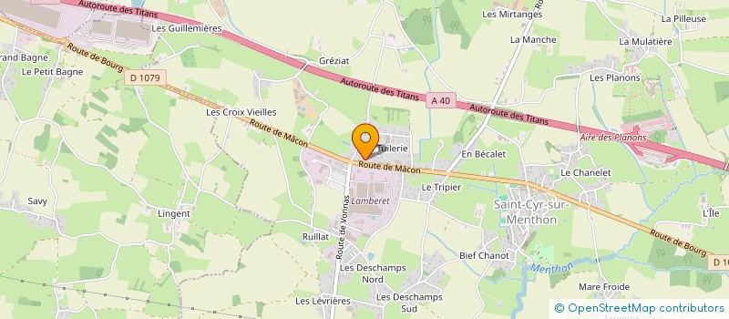 localisation de l'entreprise SCI GEJL  SAINT-CYR-SUR-MENTHON